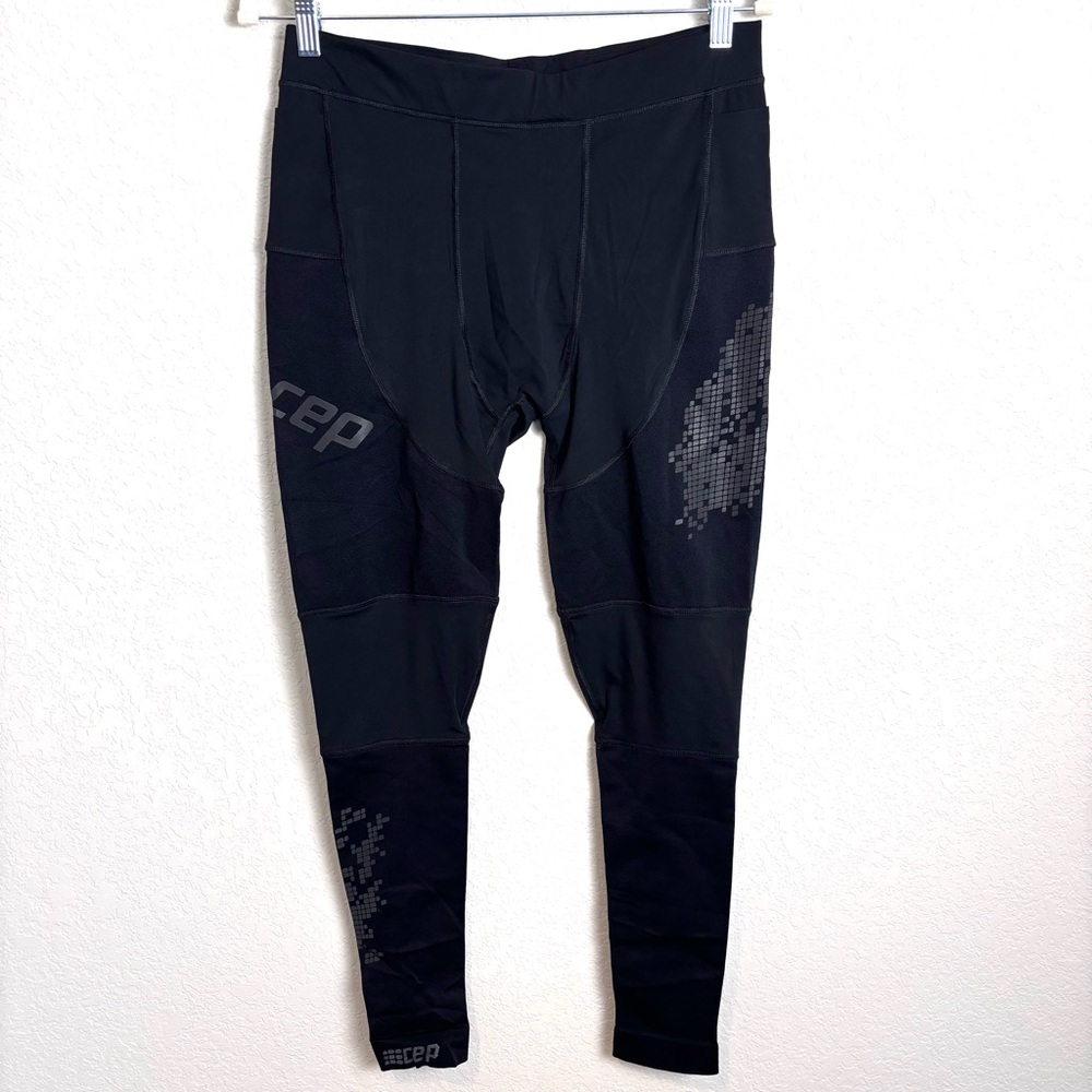CEP NWT Black Run Tights 3.0 Compression Leggings Men’s V or XL Active Outdoors